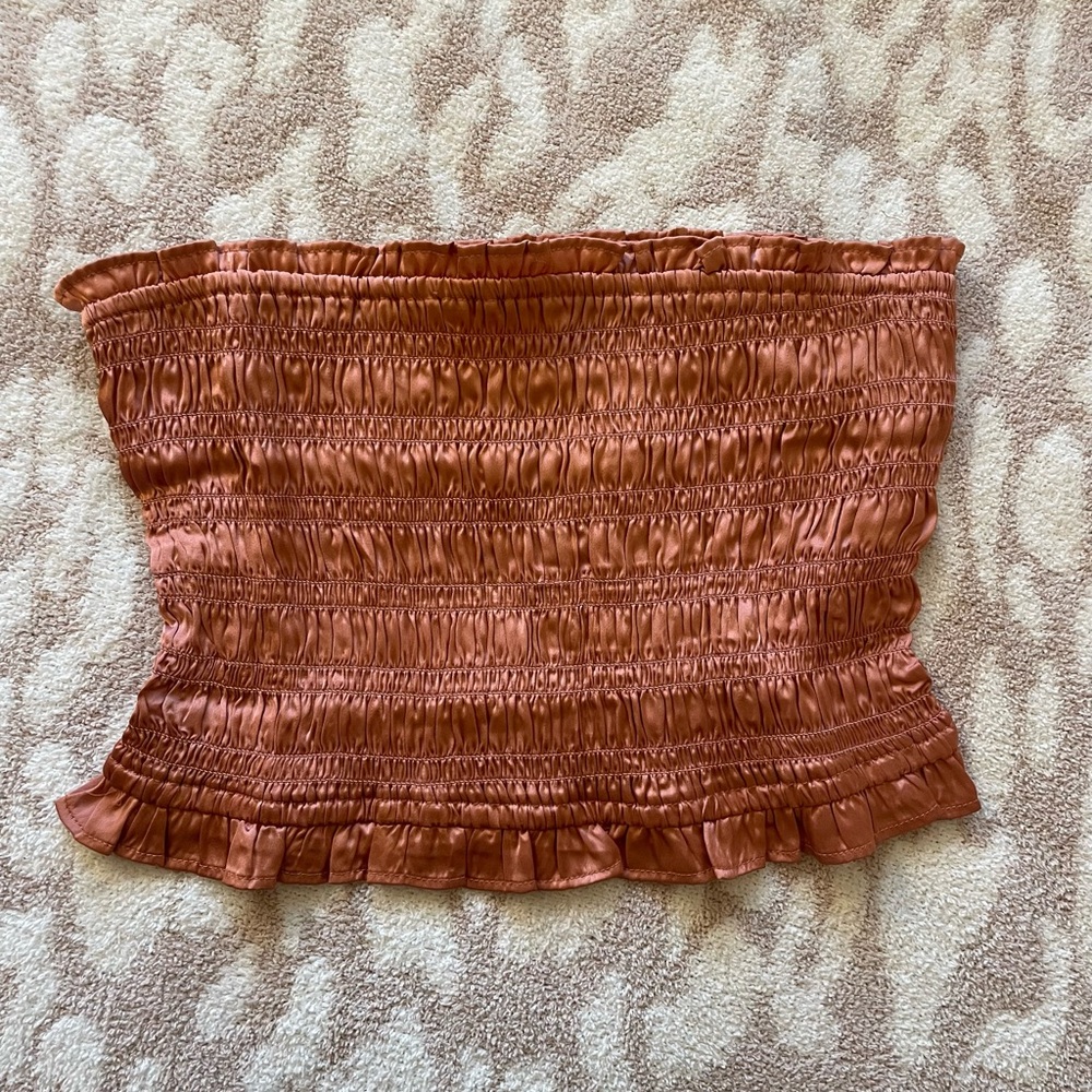 Free People Smocked Tube Top